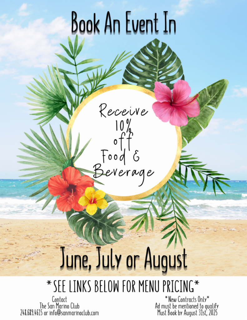 Summer Events at San Marino Club